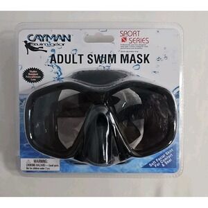 Adult Swim Mask - Solid BLACK - Cayman Swim Gear (New)
